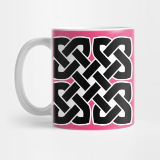 Celtic Interwoven Endless Knot Geometric Pattern 2 Mug